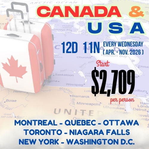 Canada & USA 12D 11N