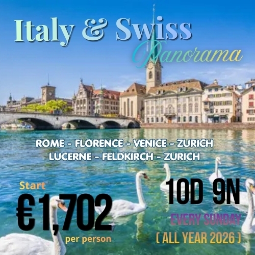 Italy and Swiss Panorama 10D 9N
