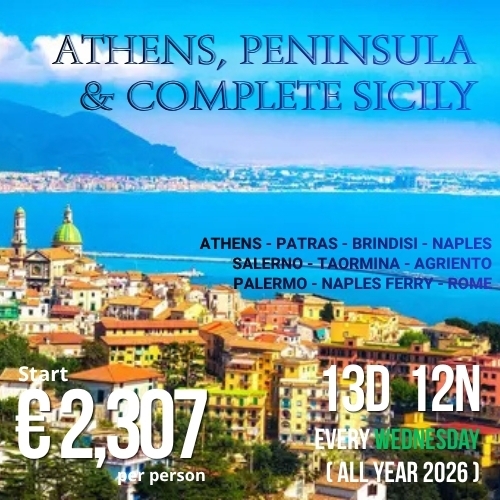Athens, Peninsula and Complete Sicily 13D 12N