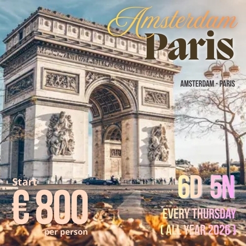 Amsterdam and Paris 6D 5N