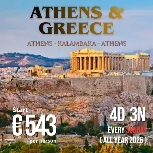 Athens and Northern Greece with Meteoras 4D3N