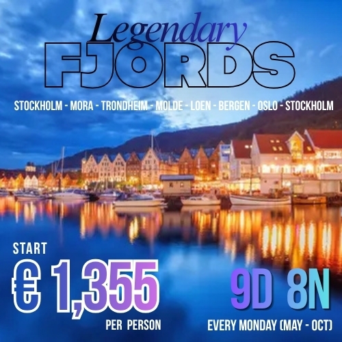 Legendary Fjords End Stockholm 9D 8N