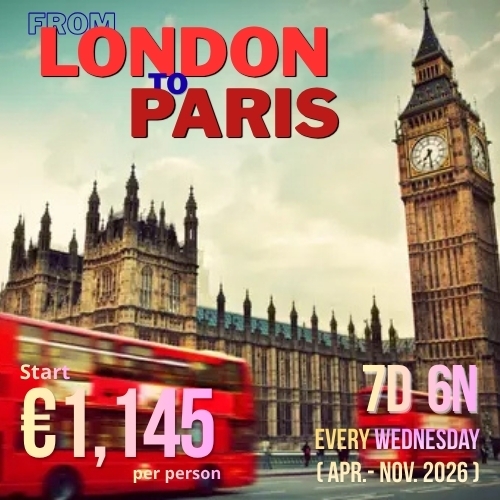 From London To Paris 7D 6N