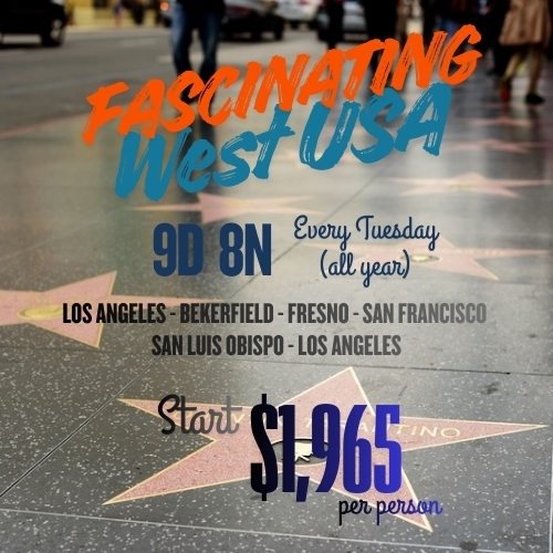 Fascinating West USA 9days 8nights
